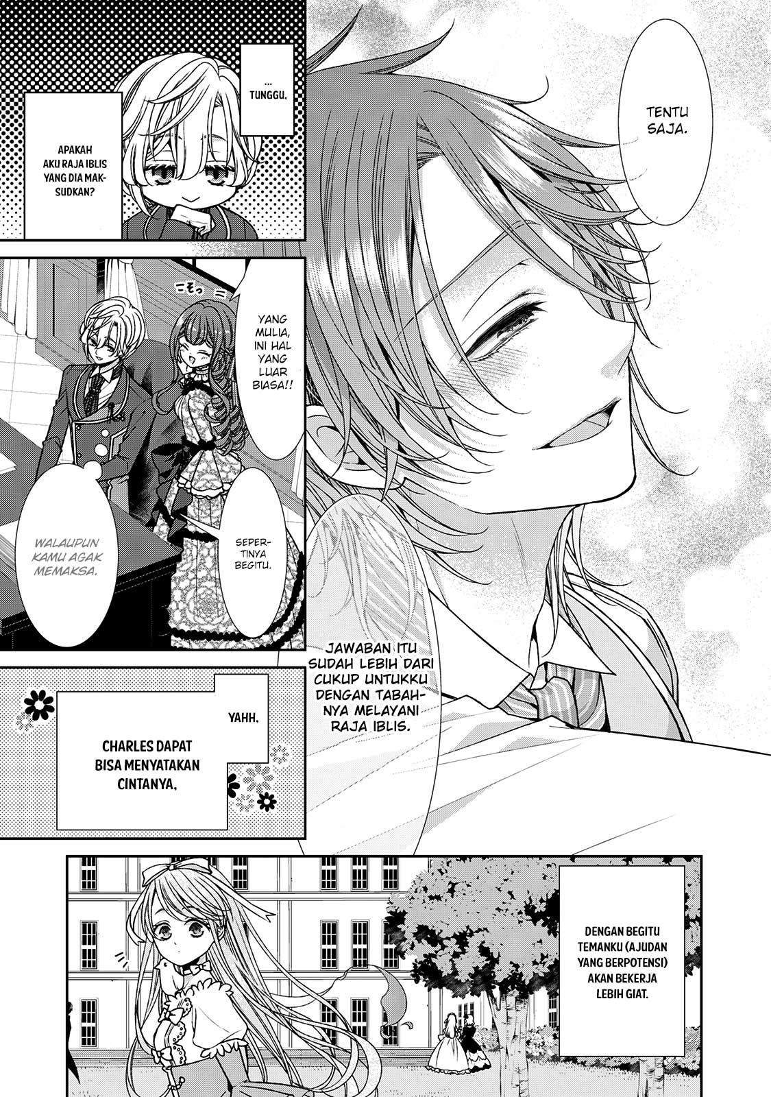 Jishou Akuyaku Reijou na Konyakusha no Kansatsu Kiroku Chapter 08 Bahasa Indonesia