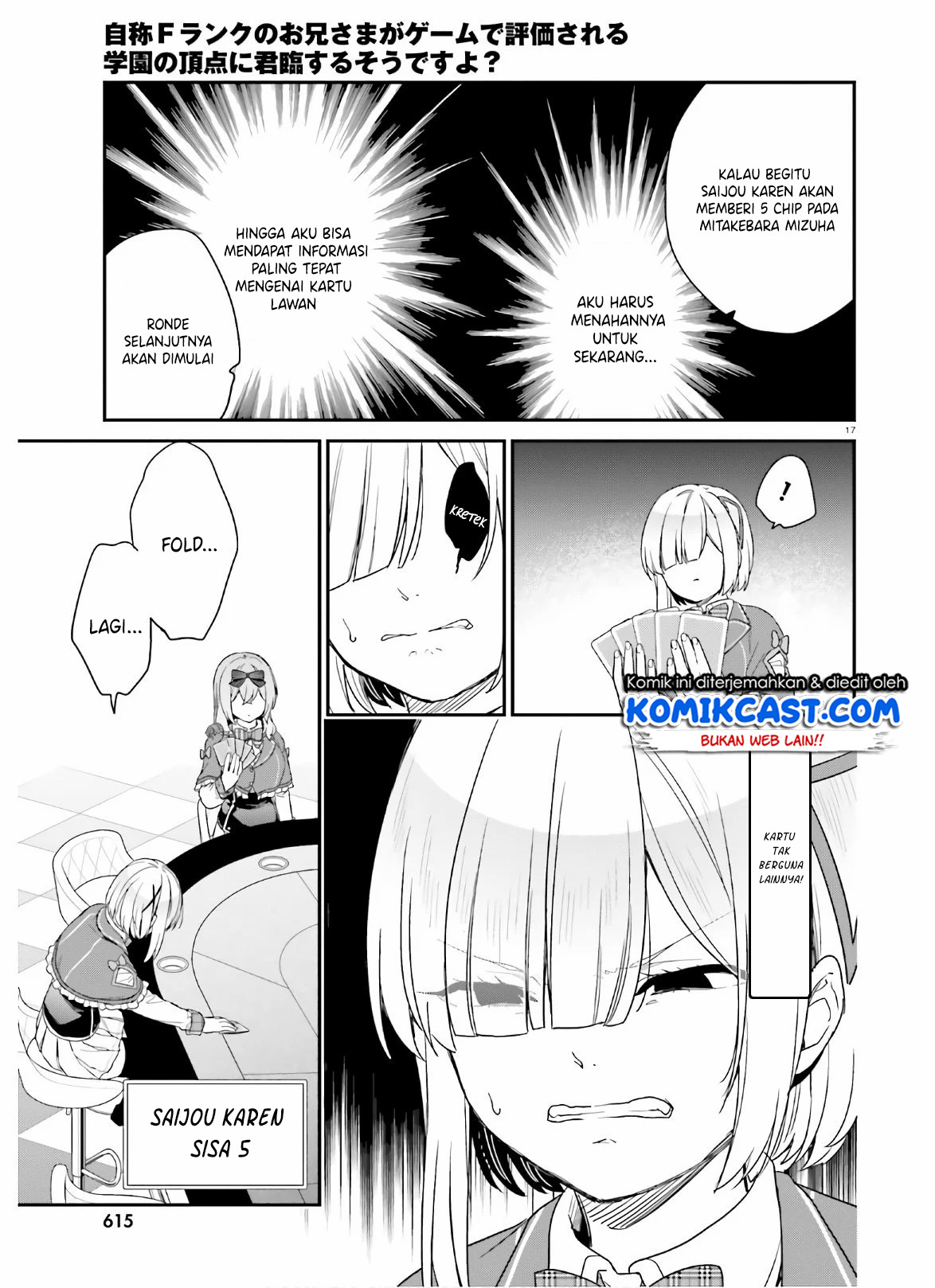 Jishou F-Rank no Oniisama ga Game de Hyouka sareru Gakuen no Chouten ni Kunrin suru Sou desu yo? Chapter 25 Bahasa Indonesia