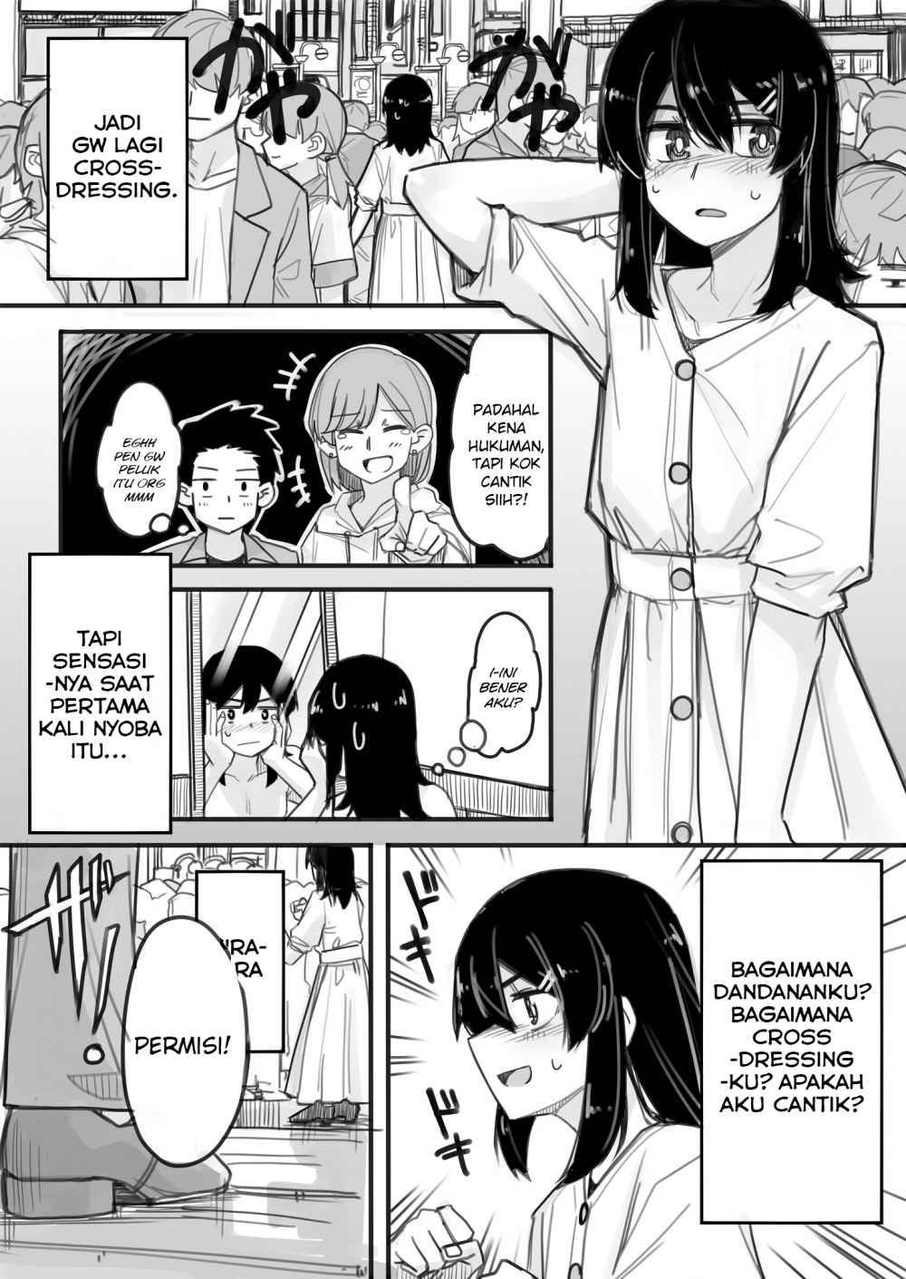 Josou Shite Machi ni Detara Ikemen ni Nanpa Sareta Chapter 01 Bahasa Indonesia
