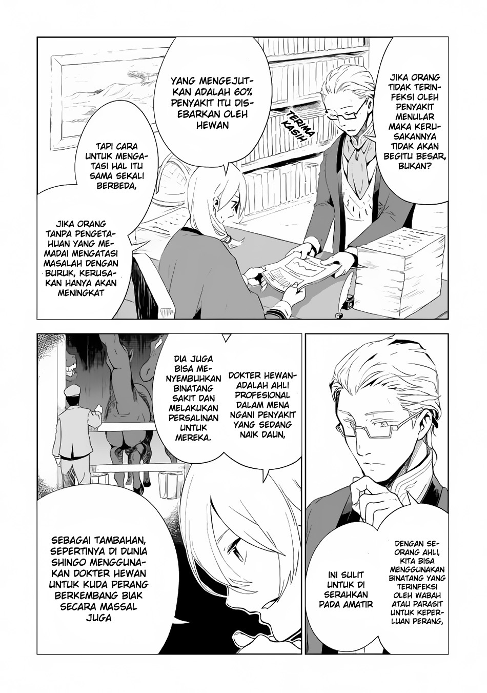 Jui-san no Oshigoto in Isekai Chapter 03 Bahasa Indonesia