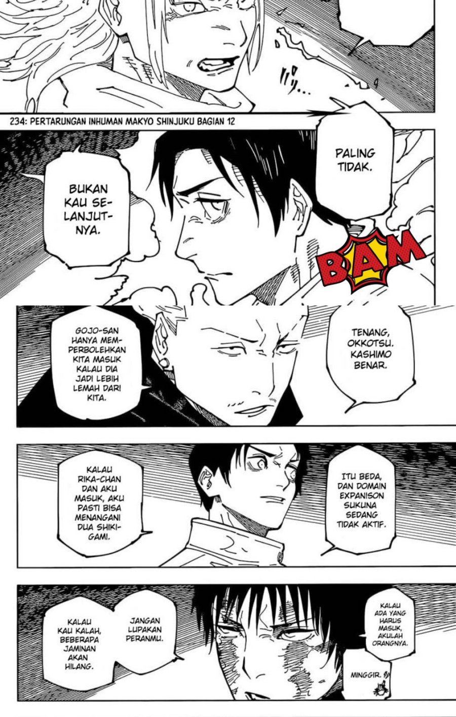 Jujutsu Kaisen Chapter 234 Bahasa Indonesia