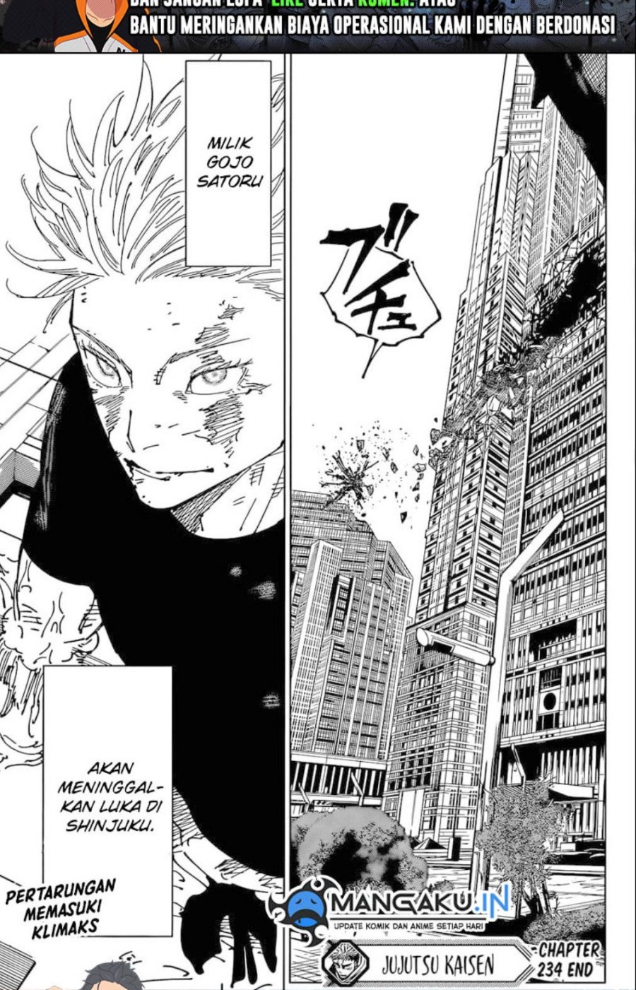 Jujutsu Kaisen Chapter 234 Bahasa Indonesia