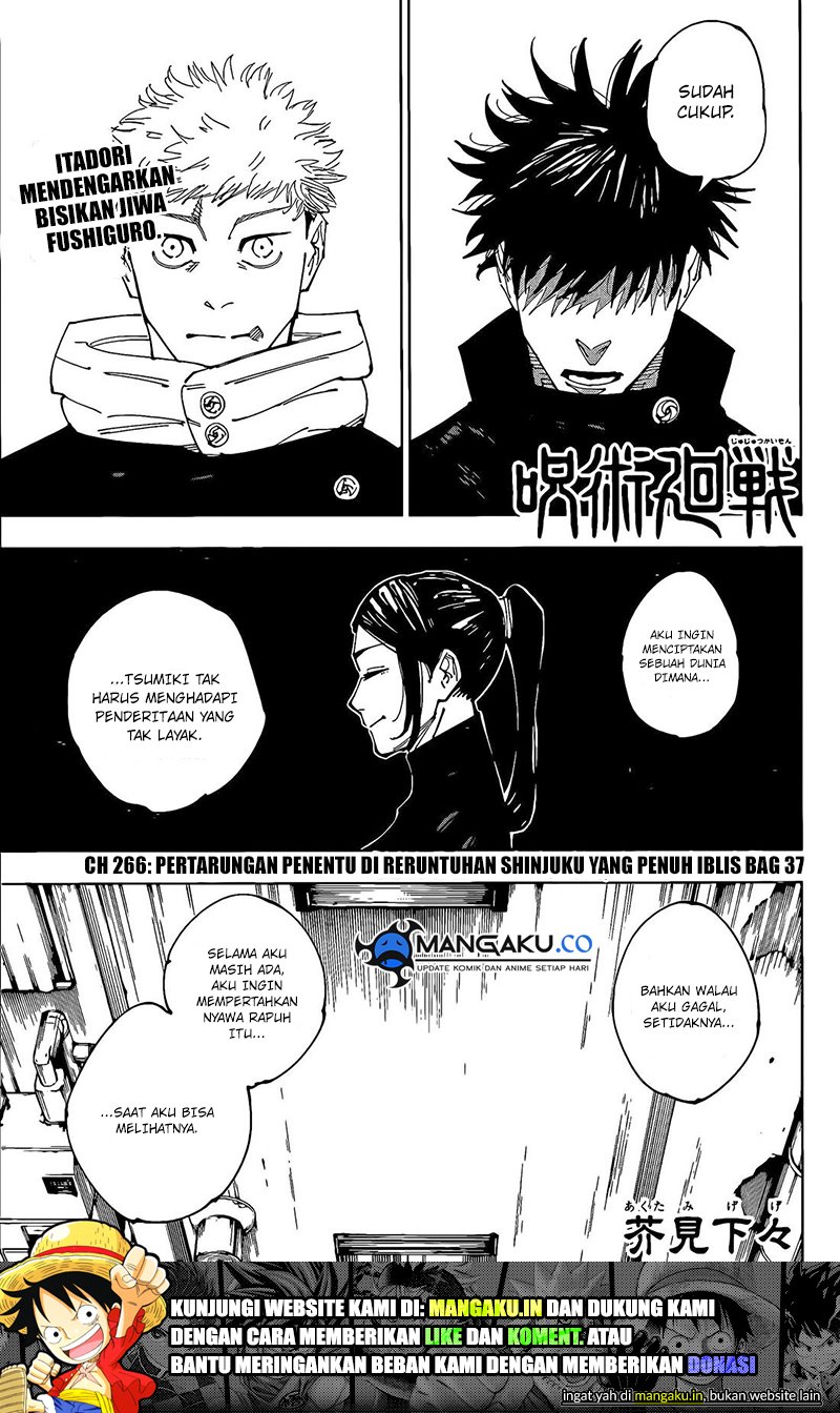 Jujutsu Kaisen Chapter 266 Bahasa Indonesia
