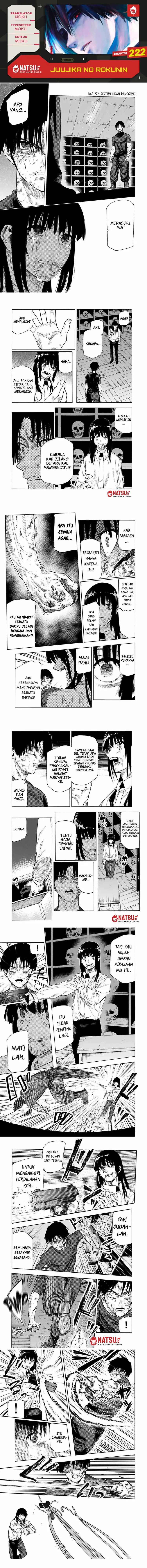 Juujika no Rokunin Chapter 222 Bahasa Indonesia