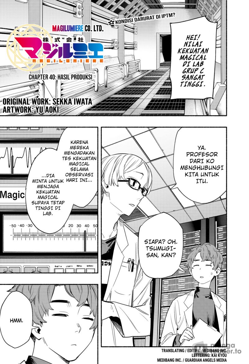 Kabushiki Gaisha MagiLumiere Chapter 40 Bahasa Indonesia