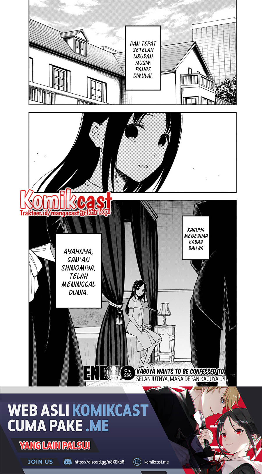 Kaguya-sama wa Kokurasetai: Tensai-tachi no Renai Zunousen chapter 268