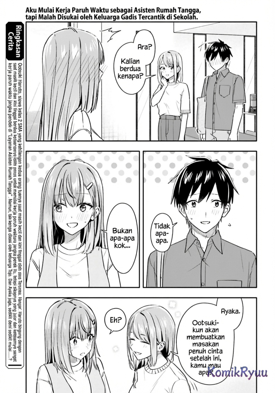 Kajidaikou no Arbeit wo Hajimetara Gakuen Ichi no Bishoujo no Kazoku Chapter 10 Bahasa Indonesia