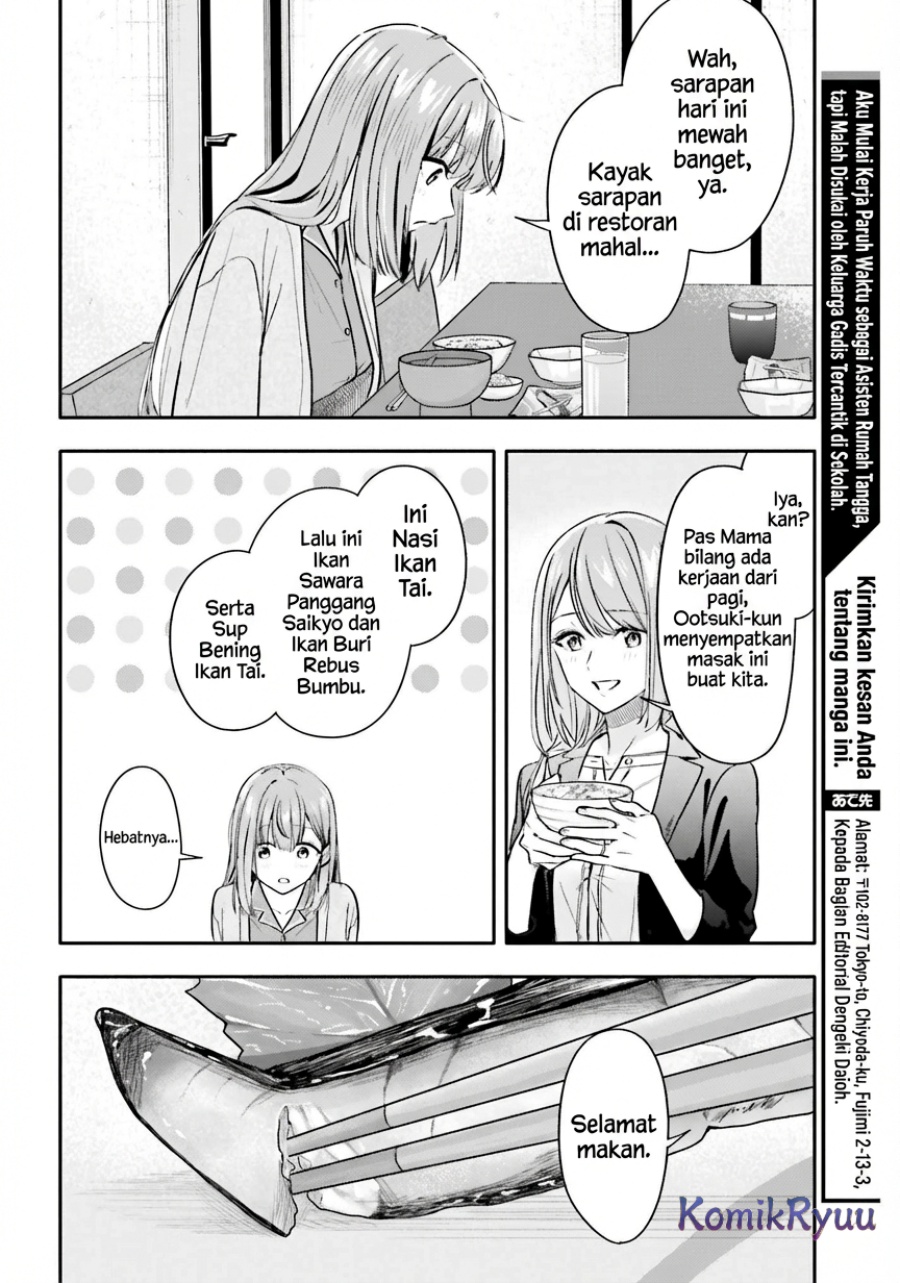 Kajidaikou no Arbeit wo Hajimetara Gakuen Ichi no Bishoujo no Kazoku Chapter 10 Bahasa Indonesia
