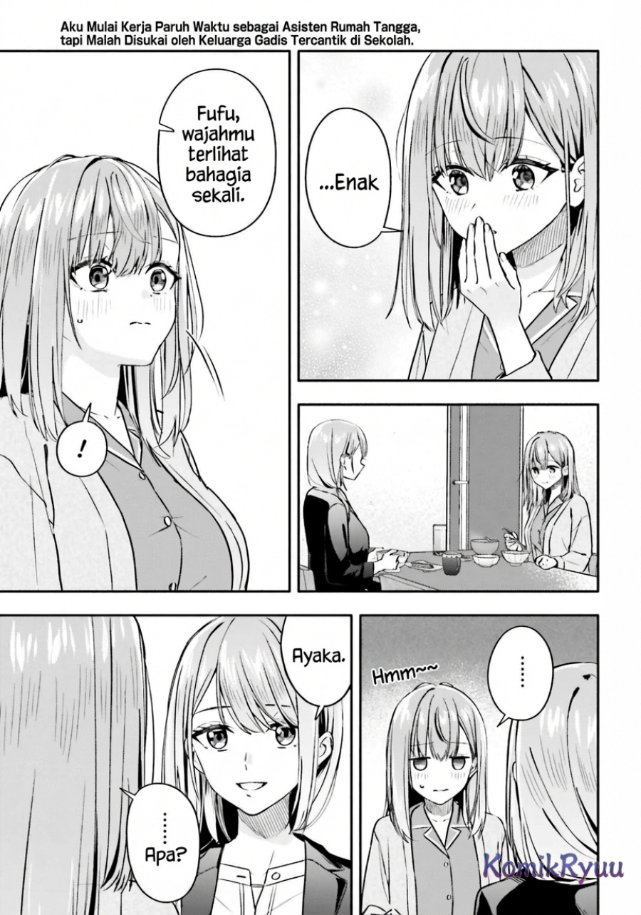 Kajidaikou no Arbeit wo Hajimetara Gakuen Ichi no Bishoujo no Kazoku Chapter 10 Bahasa Indonesia