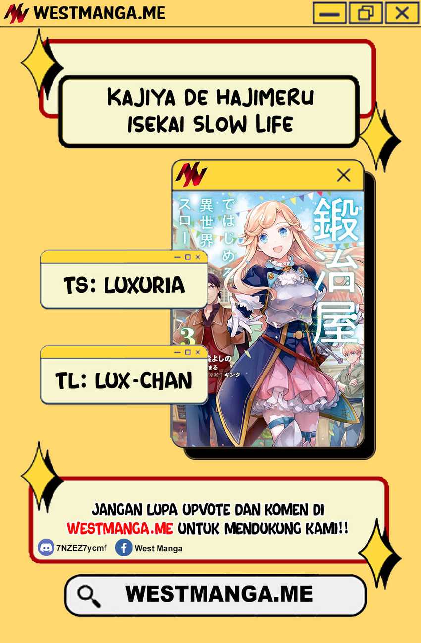 Kajiya de Hajimeru Isekai Slow Life Chapter 28 Bahasa Indonesia