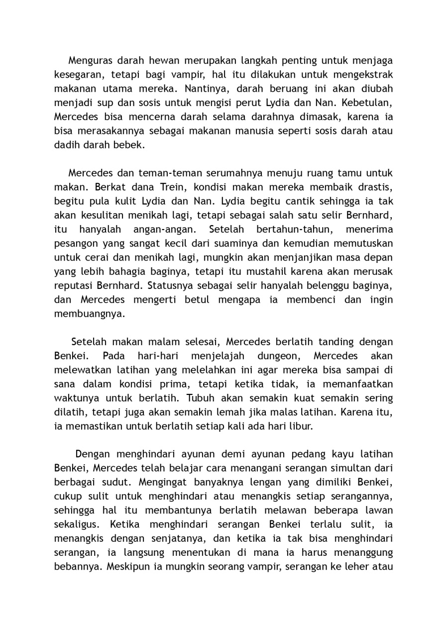 Kaketa Tsuki no Mercedes ~Kyuuketsuki no Kizoku ni Tensei Shitakedo Sute Rare Sounanode Dungeon o Seiha Suru~ Chapter 08 Bahasa Indonesia