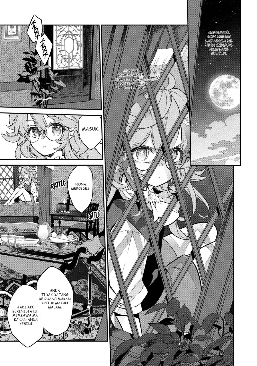 Kaketa Tsuki no Mercedes ~Kyuuketsuki no Kizoku ni Tensei Shitakedo Sute Rare Sounanode Dungeon o Seiha Suru~ Chapter 14 Bahasa Indonesia