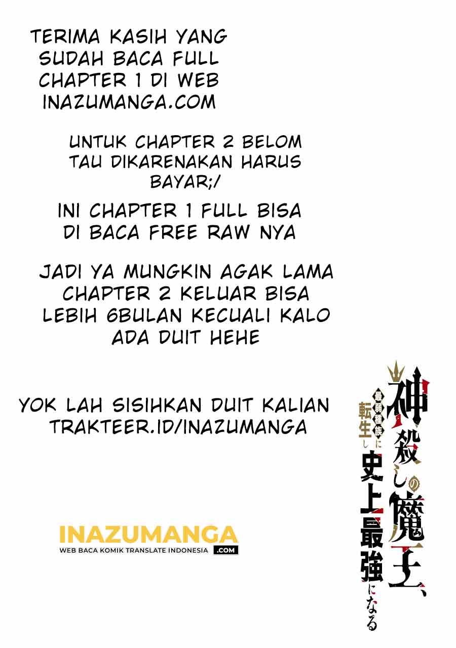 Kamigoroshi no Maou Saijyaku Shuzoku ni Tensei shi Shijyou Saikyou ni naru Chapter 01.4 Bahasa Indonesia