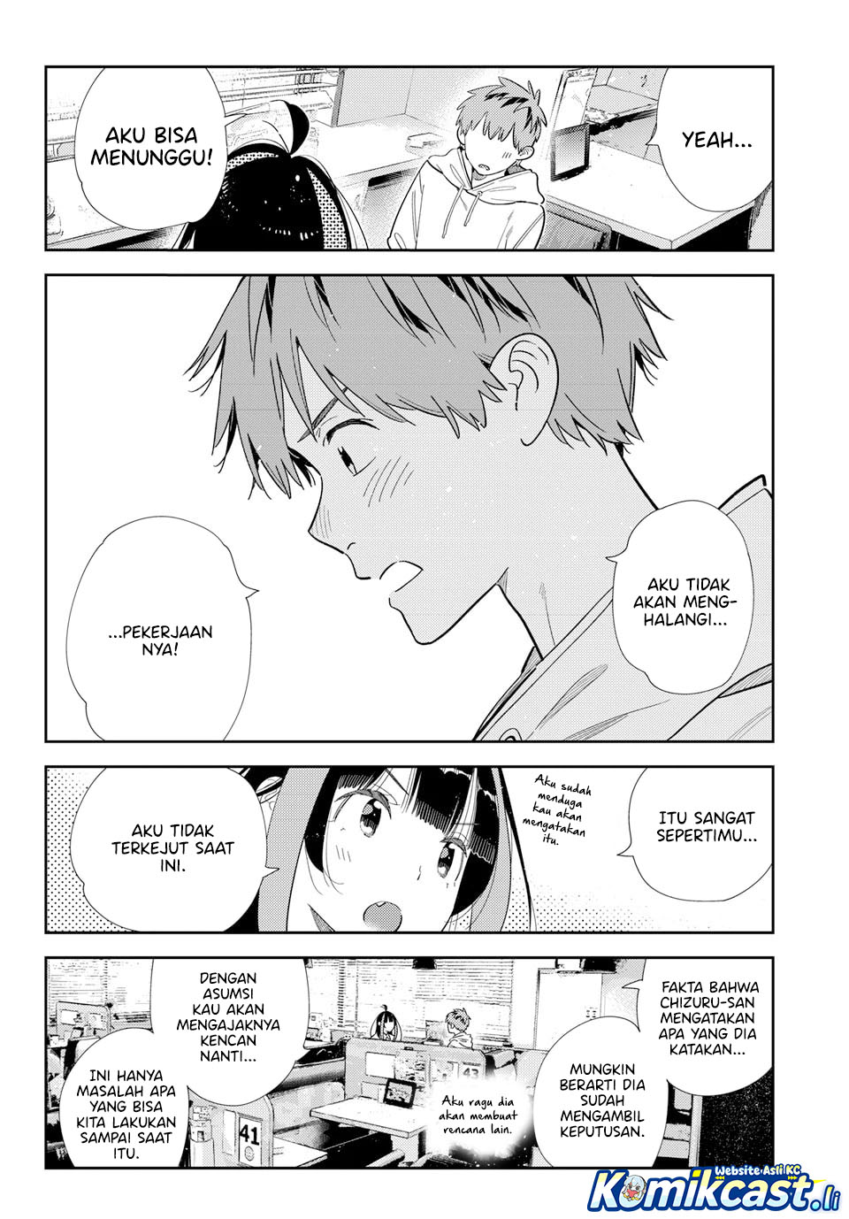 Kanojo Okarishimasu Chapter 392 Bahasa Indonesia