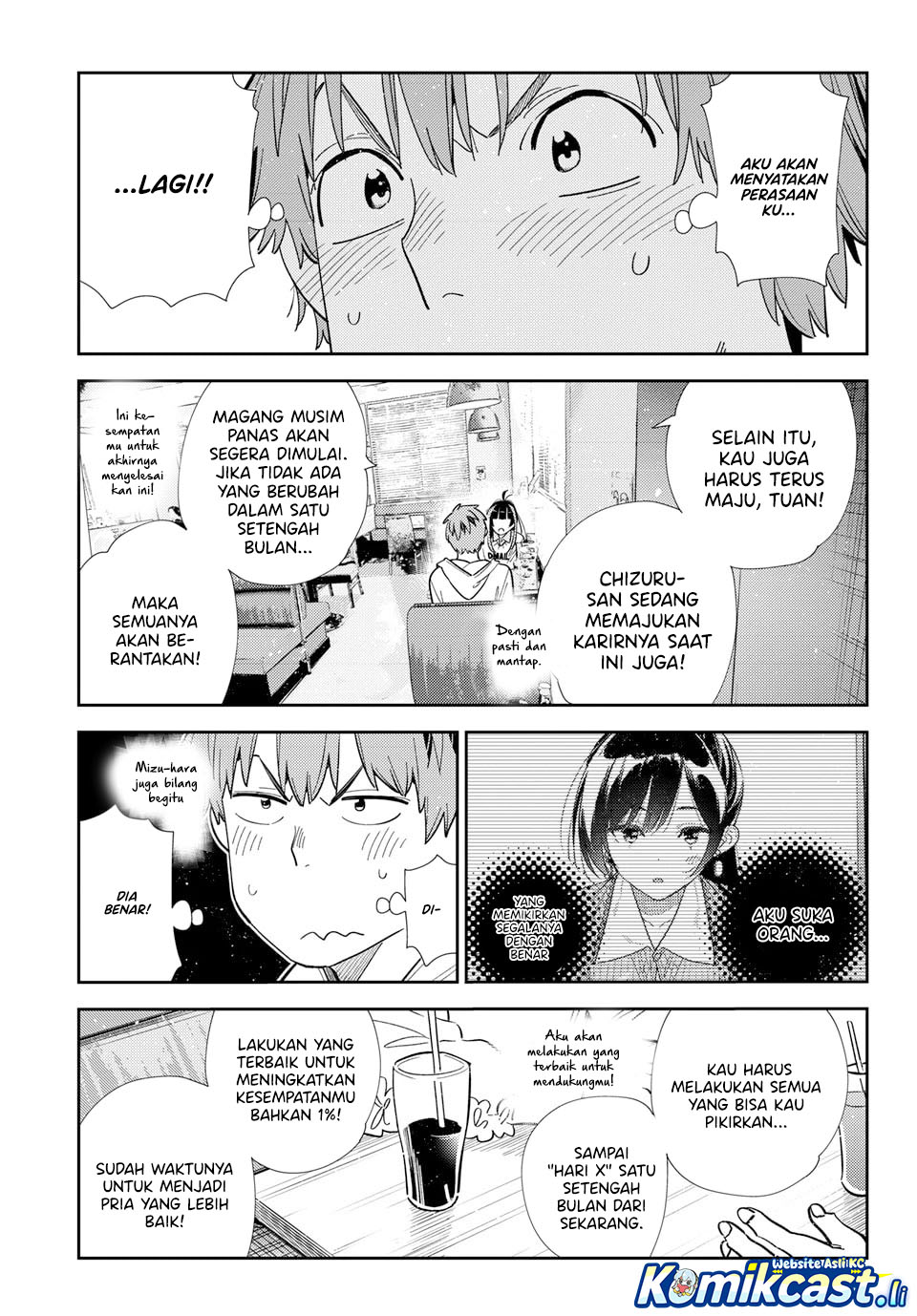 Kanojo Okarishimasu Chapter 392 Bahasa Indonesia