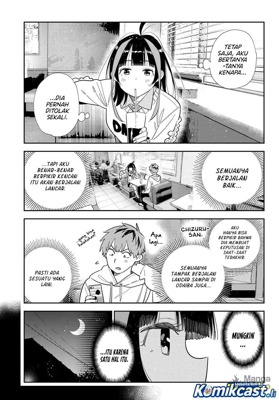 Kanojo Okarishimasu Chapter 392 Bahasa Indonesia