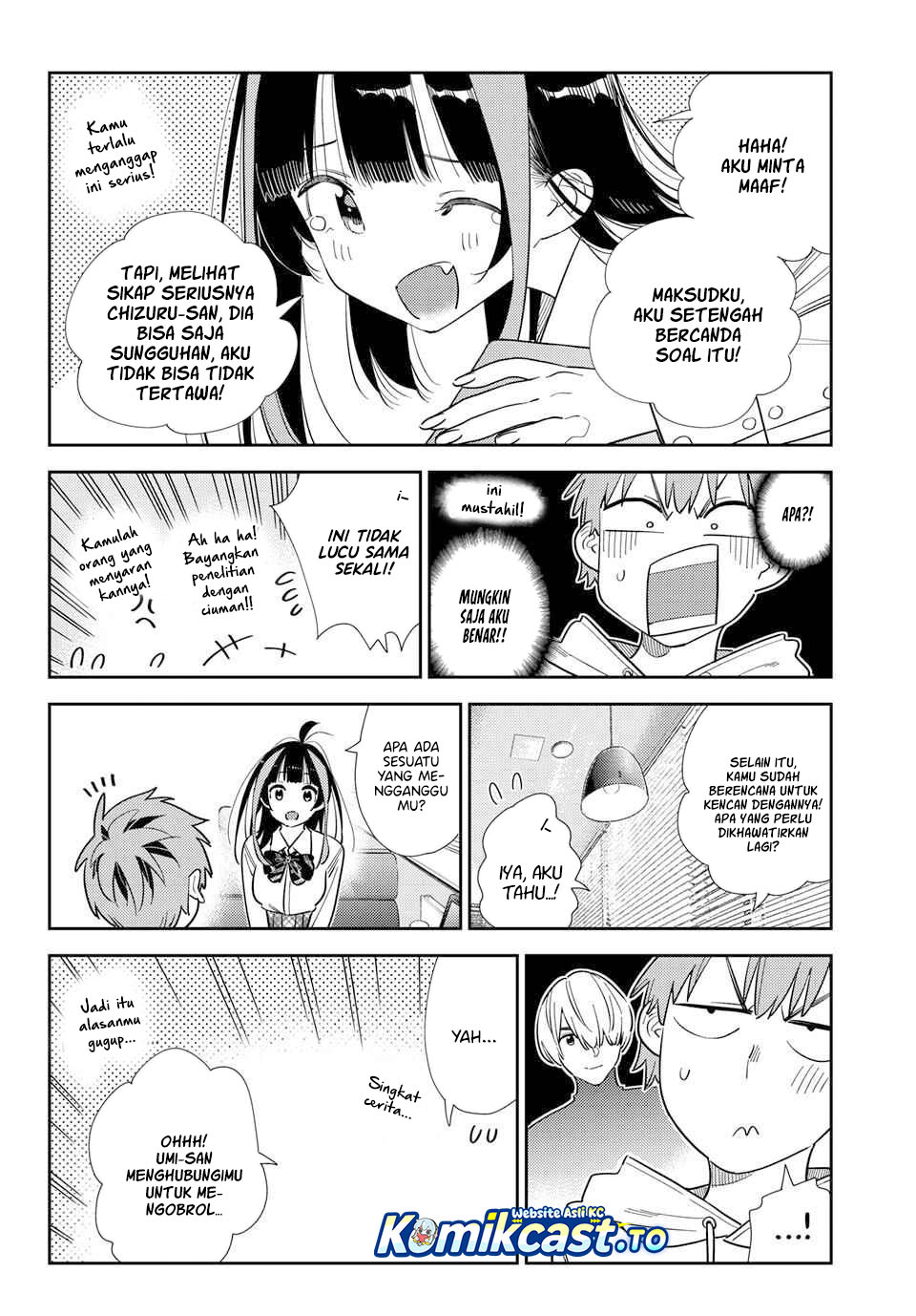 Kanojo Okarishimasu Chapter 398 Bahasa Indonesia