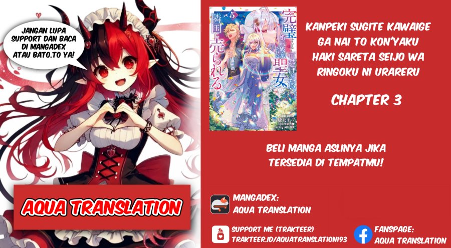 Kanpeki Sugite Kawaigeganai to Kon’yaku Hakisareta Seijo wa Ringoku ni Urareru chapter 3
