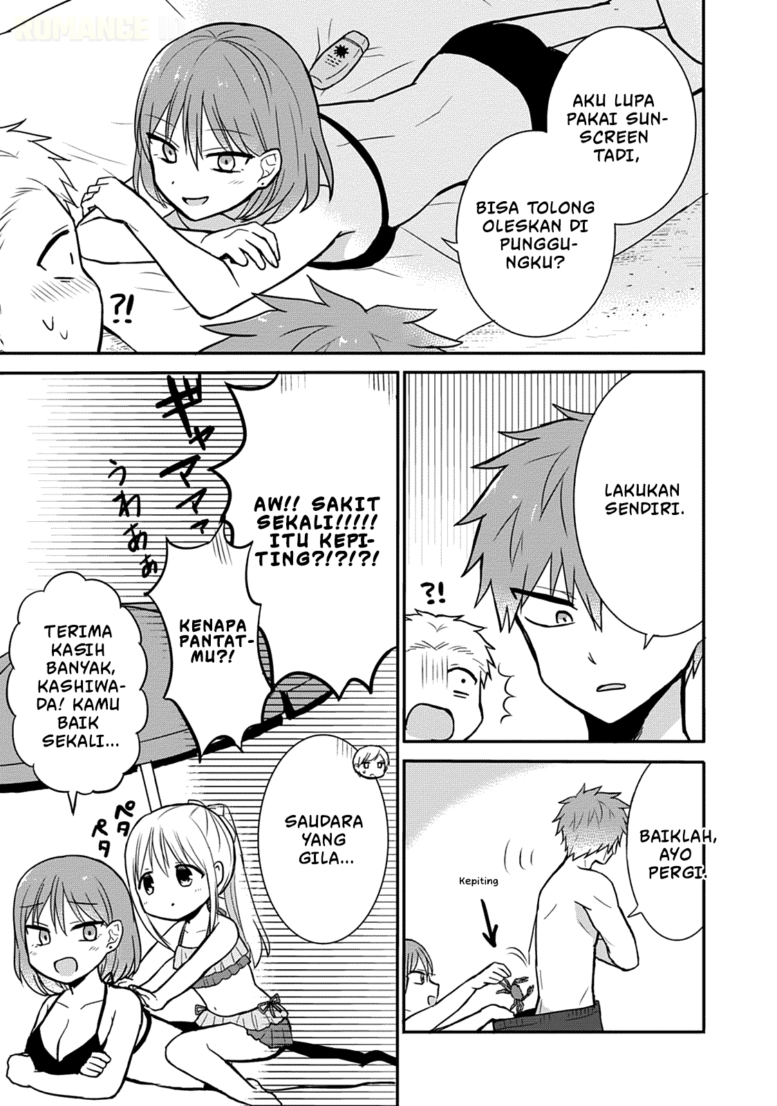 Kao ni denai Kashiwada-san to Kao ni deru Ota-kun Chapter 34 Bahasa Indonesia