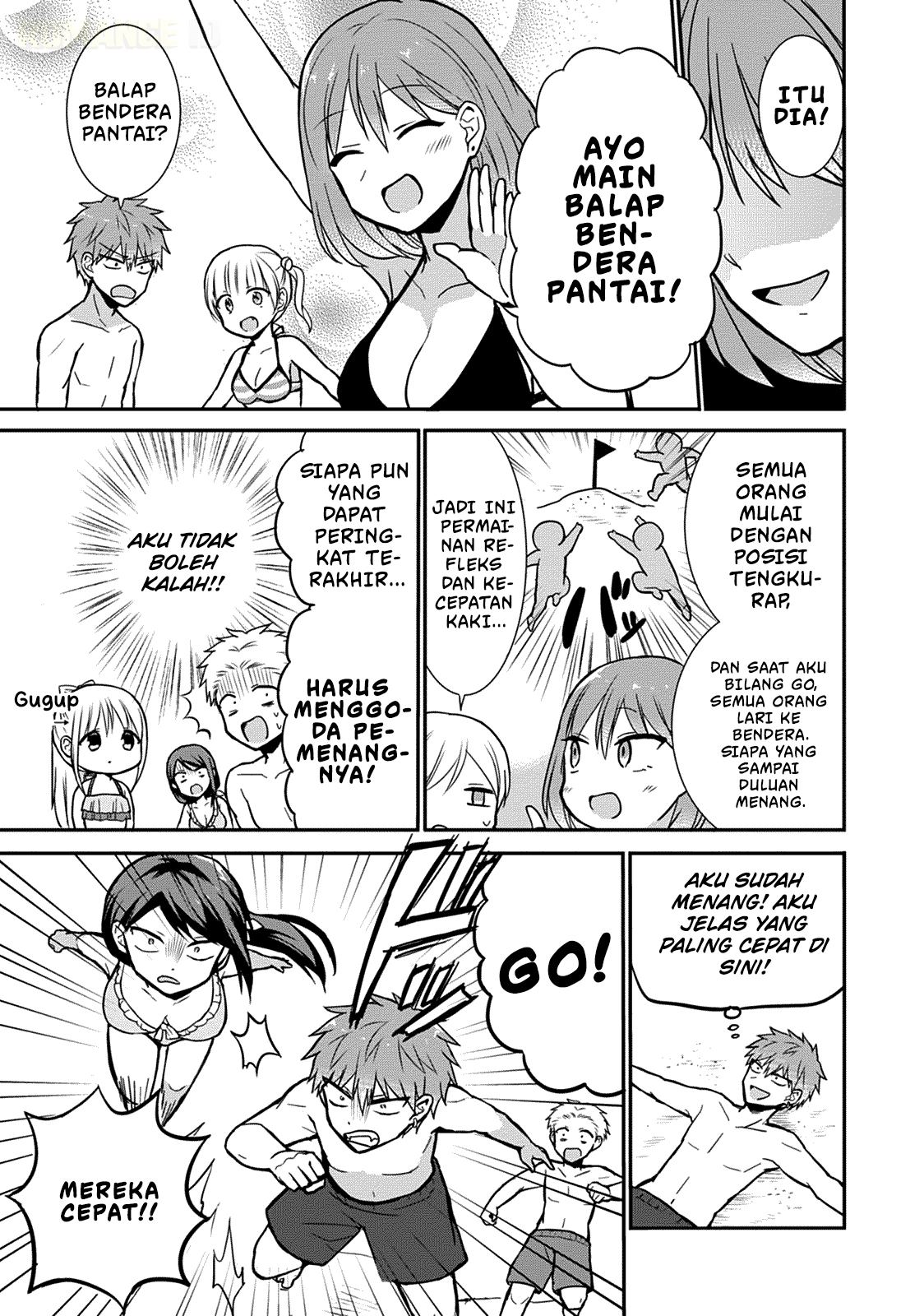 Kao ni denai Kashiwada-san to Kao ni deru Ota-kun Chapter 34 Bahasa Indonesia