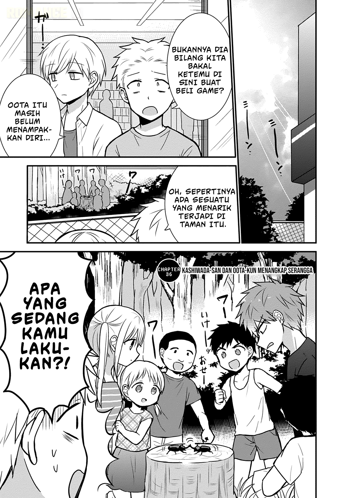 Kao ni denai Kashiwada-san to Kao ni deru Ota-kun Chapter 36 Bahasa Indonesia