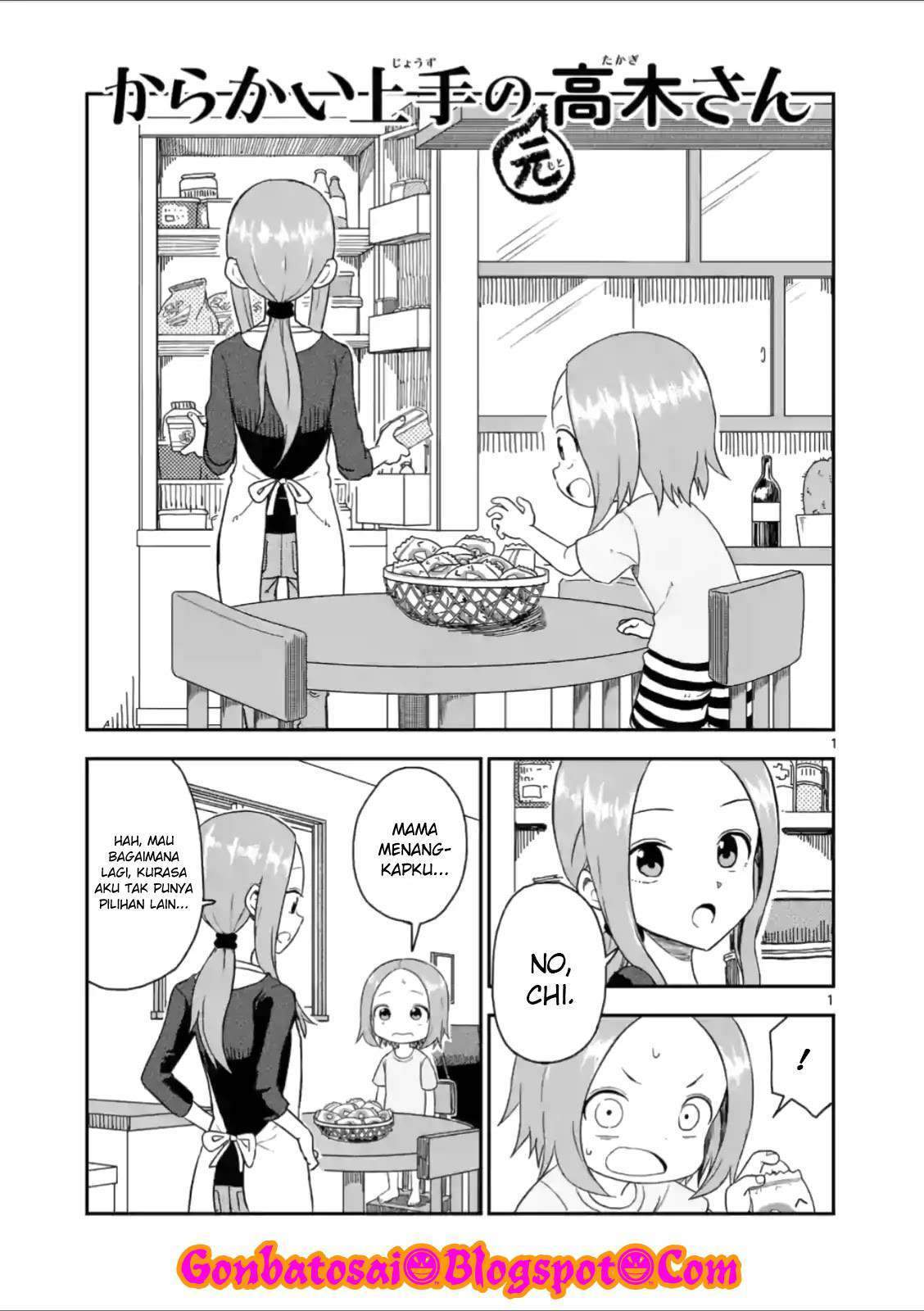 Karakai Jouzu no (Moto) Takagi-san Chapter 46 Bahasa Indonesia