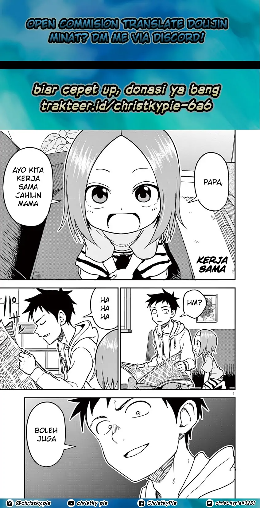 Karakai Jouzu no (Moto) Takagi-san Chapter 133 Bahasa Indonesia