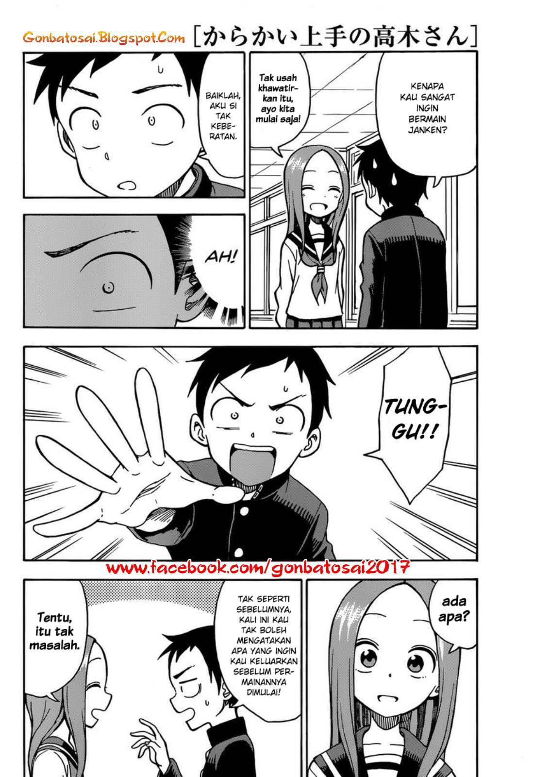 Karakai Jouzu no Takagi-san Chapter 29 Bahasa Indonesia