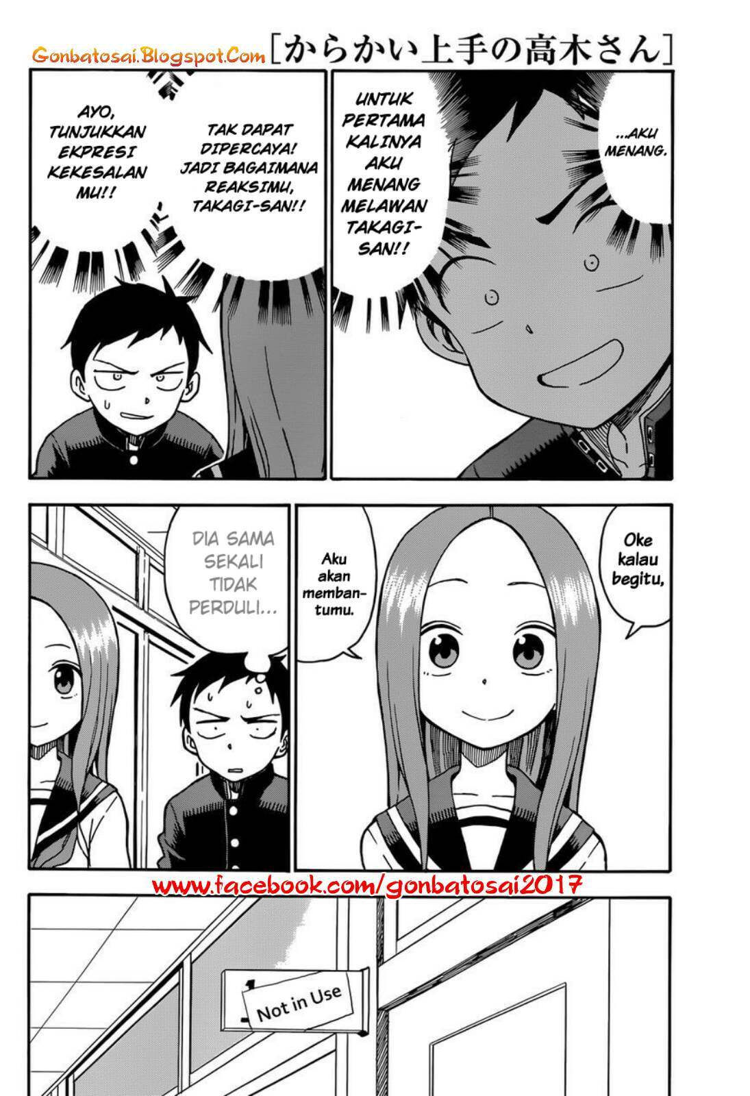 Karakai Jouzu no Takagi-san Chapter 29 Bahasa Indonesia
