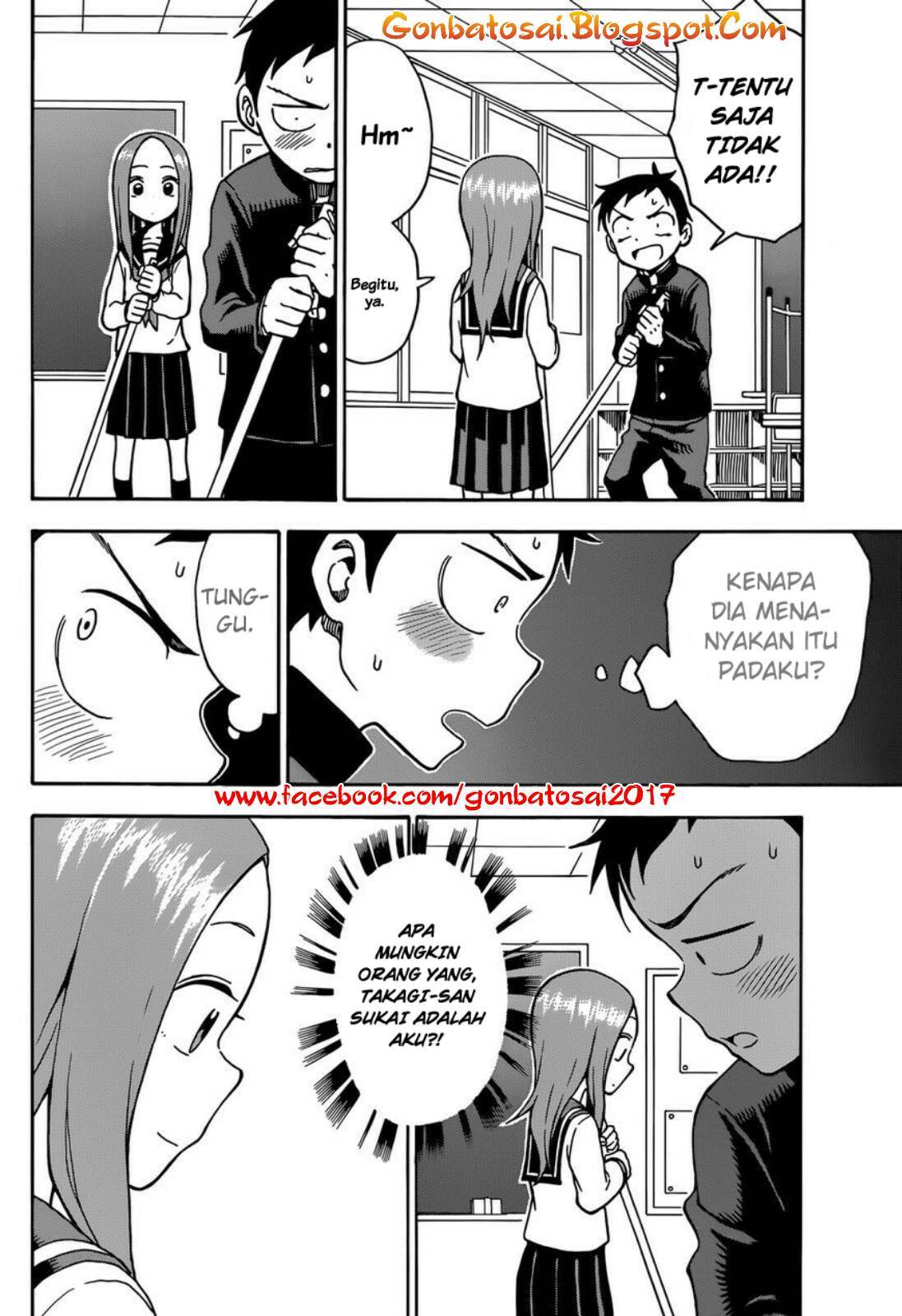 Karakai Jouzu no Takagi-san Chapter 29 Bahasa Indonesia