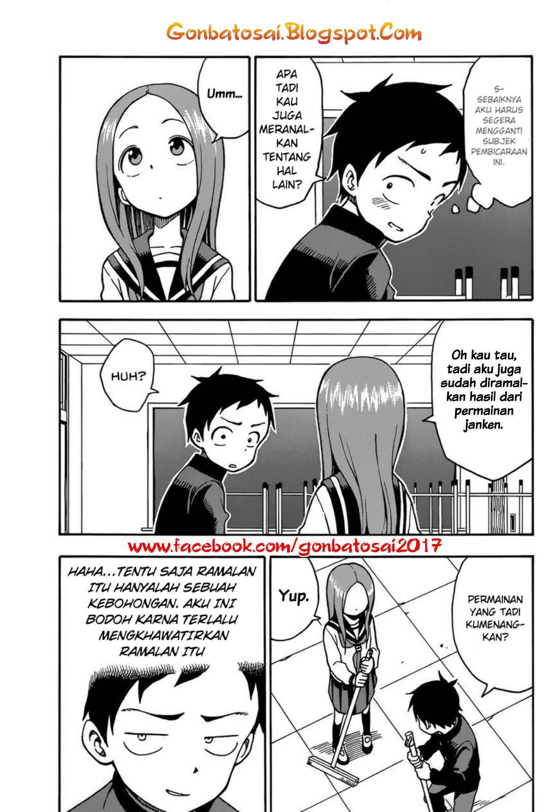 Karakai Jouzu no Takagi-san Chapter 29 Bahasa Indonesia