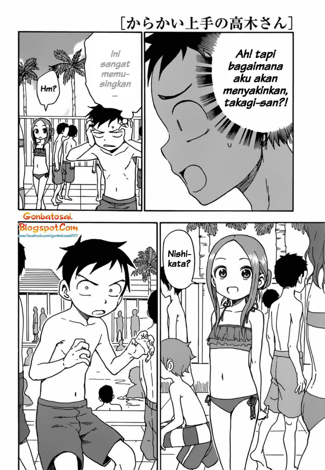 Karakai Jouzu no Takagi-san Chapter 58 Bahasa Indonesia