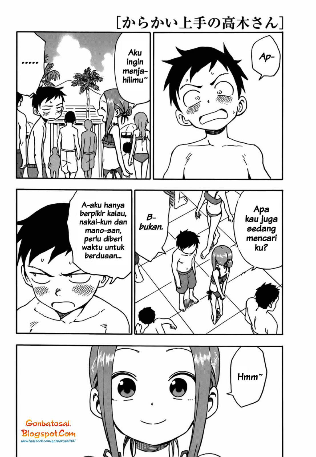 Karakai Jouzu no Takagi-san Chapter 58 Bahasa Indonesia