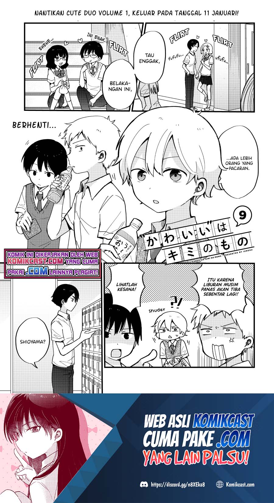 “Kawaii” wa Kimi no Mono Chapter 09 Bahasa Indonesia