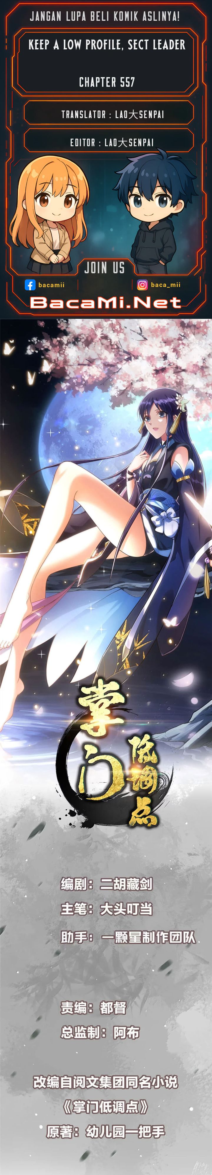 Keep A Low Profile, Sect Leader Chapter 557 Bahasa Indonesia