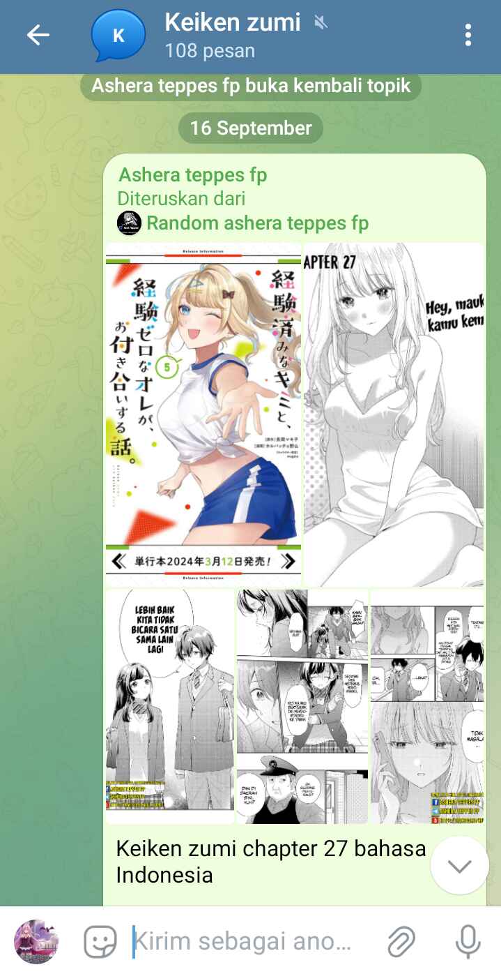 Keiken Zumi na Kimi to, Keikein Zero na Ore ga, Otsukiai Suru Hanashi chapter 23