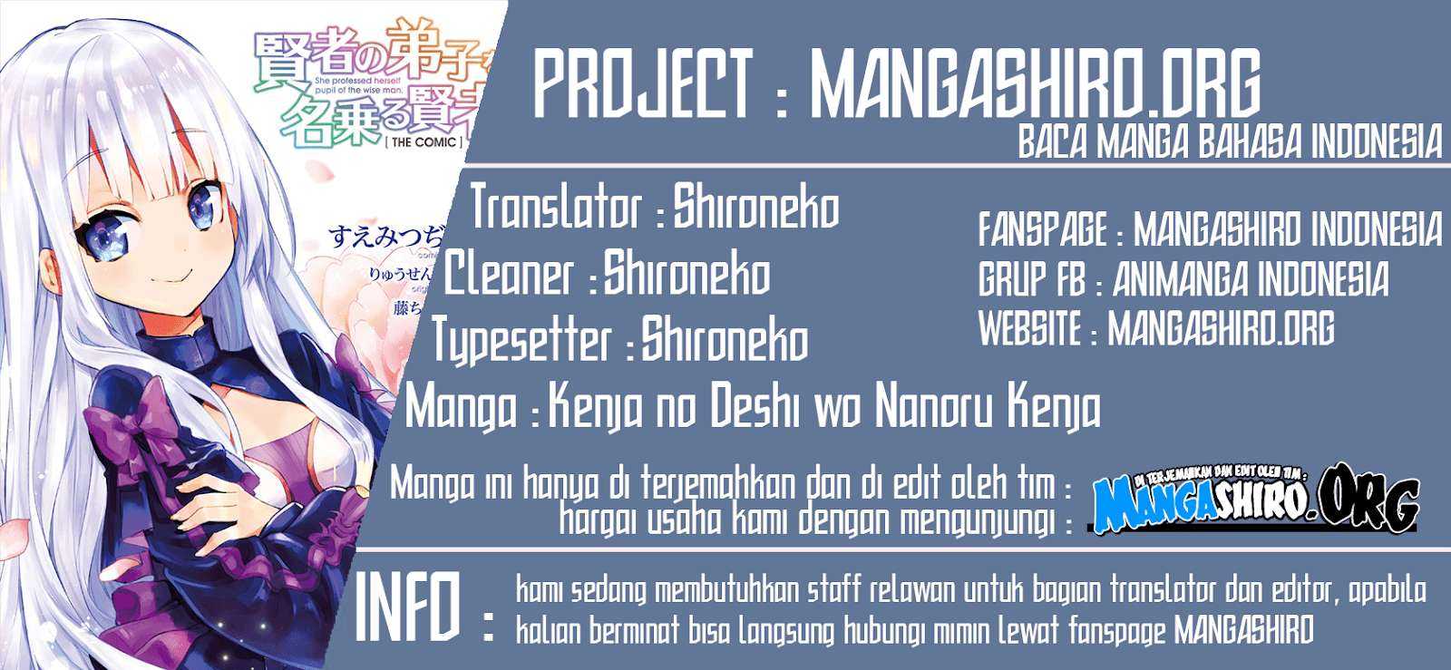 Kenja no Deshi wo Nanoru Kenja The Comic Chapter 29 Bahasa Indonesia