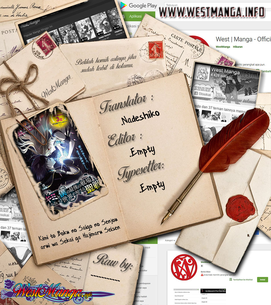 Kimi to Boku no Saigo no Senjou, Aruiwa Sekai ga Hajimaru Seisen Chapter 19 Bahasa Indonesia