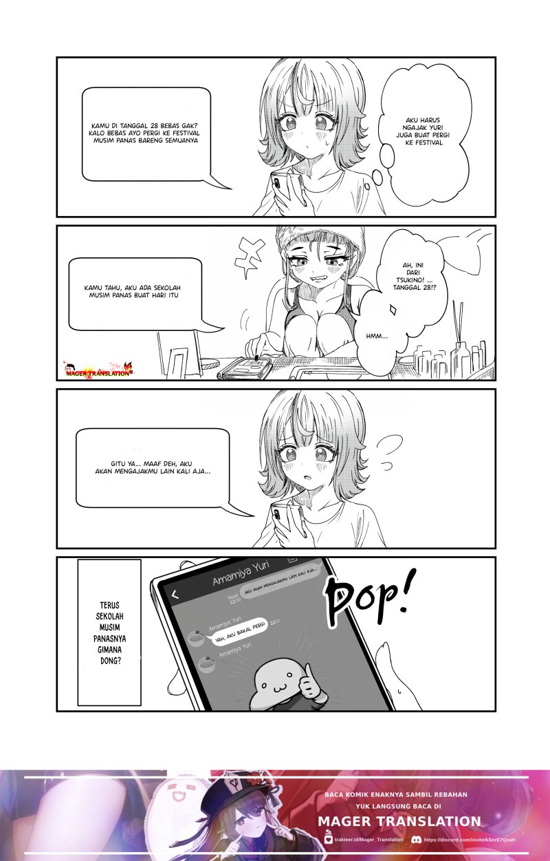 Kimi wa Yakamashi Tojite yo Kuchi wo! Chapter 23 Bahasa Indonesia