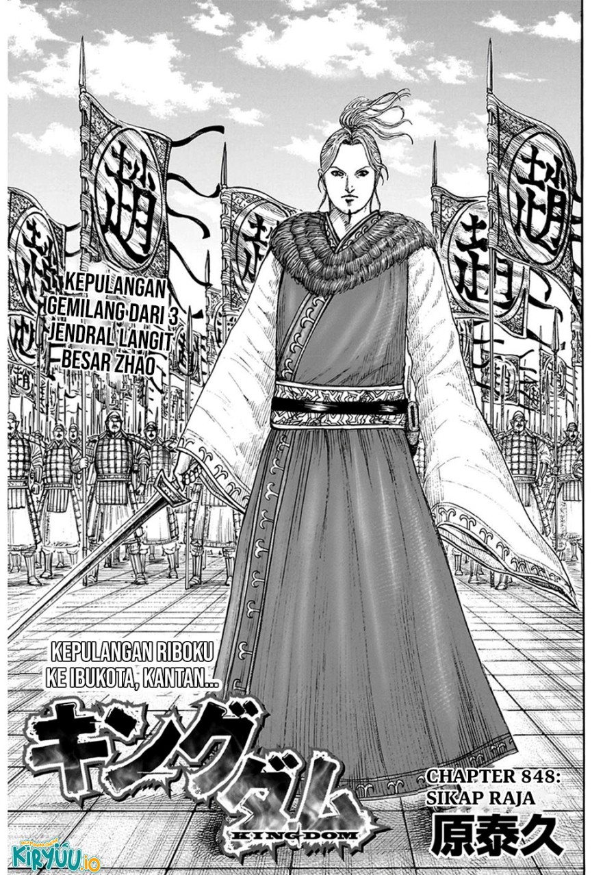 Kingdom Chapter 848 Bahasa Indonesia