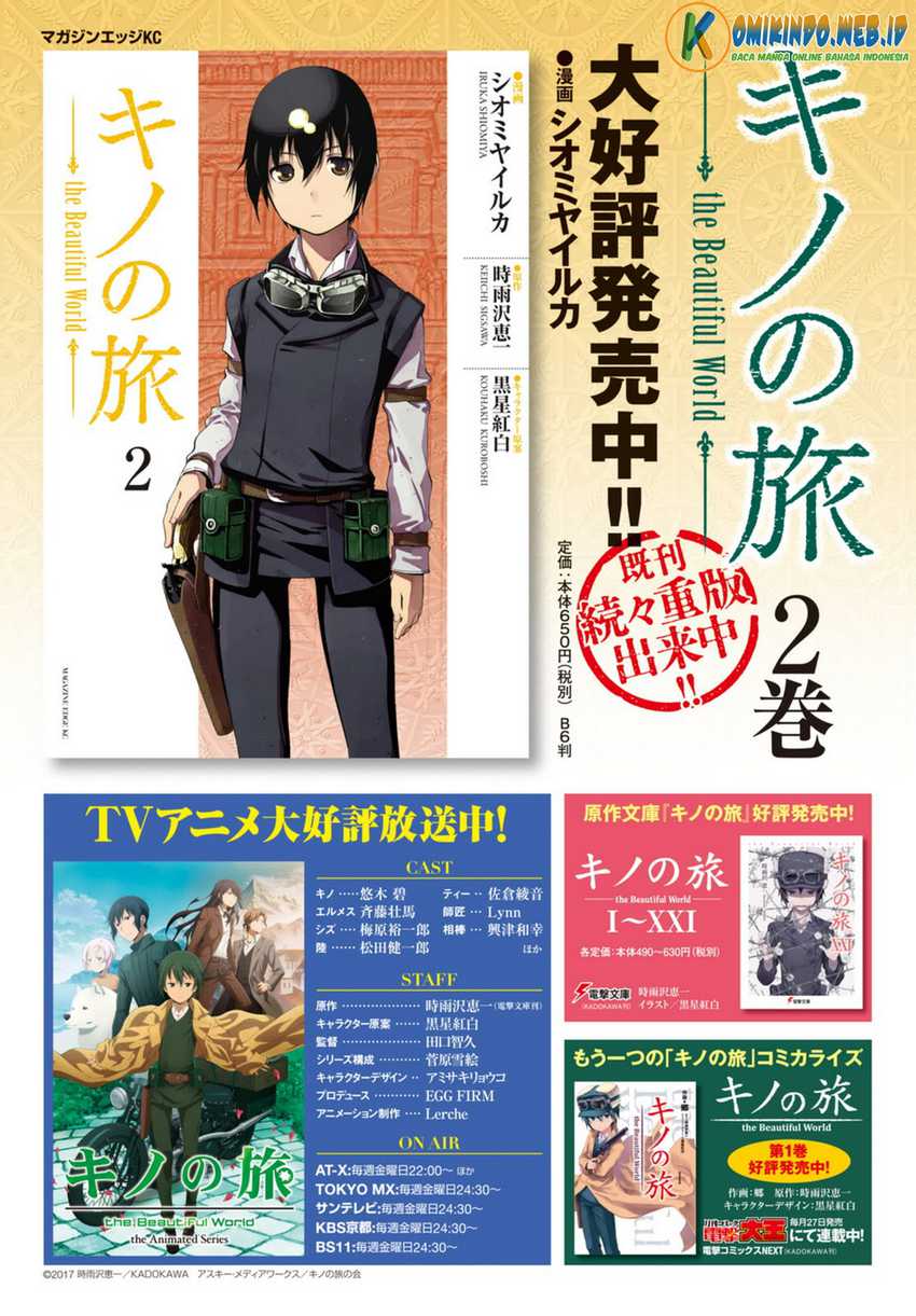 Kino no Tabi: The Beautiful World Chapter 09 Bahasa Indonesia