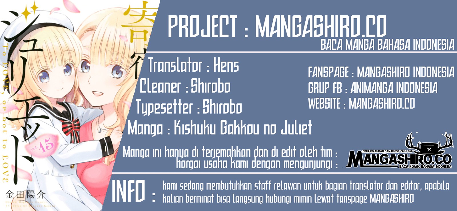 Dilarang COPAS - situs resmi www.mangacanblog.com - Komik kishuku gakkou no juliet 088 - chapter 88 89 Indonesia kishuku gakkou no juliet 088 - chapter 88 Terbaru 0|Baca Manga Komik Indonesia|Mangacan