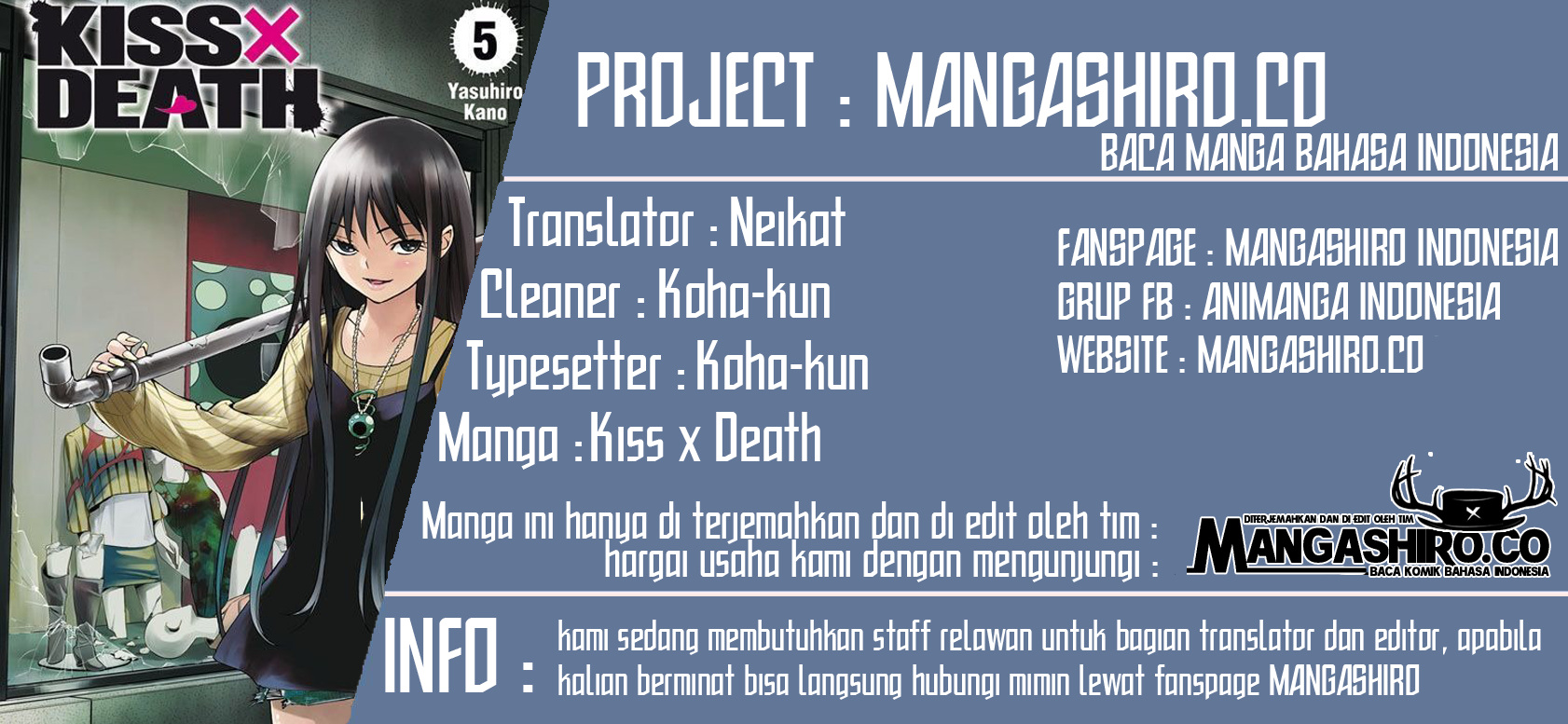 Kiss x Death Chapter 75 Bahasa Indonesia