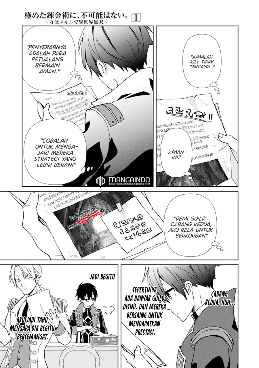 Kiwameta Renkinjutsu ni, Fukanou wa nai. – Bannou Skill de Isekai Musou Chapter 04 Bahasa Indonesia