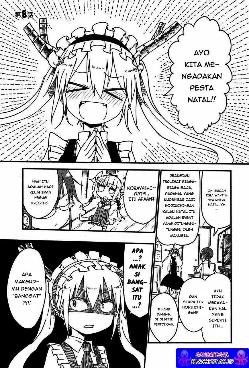 Kobayashi-san Chi no Maid Dragon Chapter 08 Bahasa Indonesia