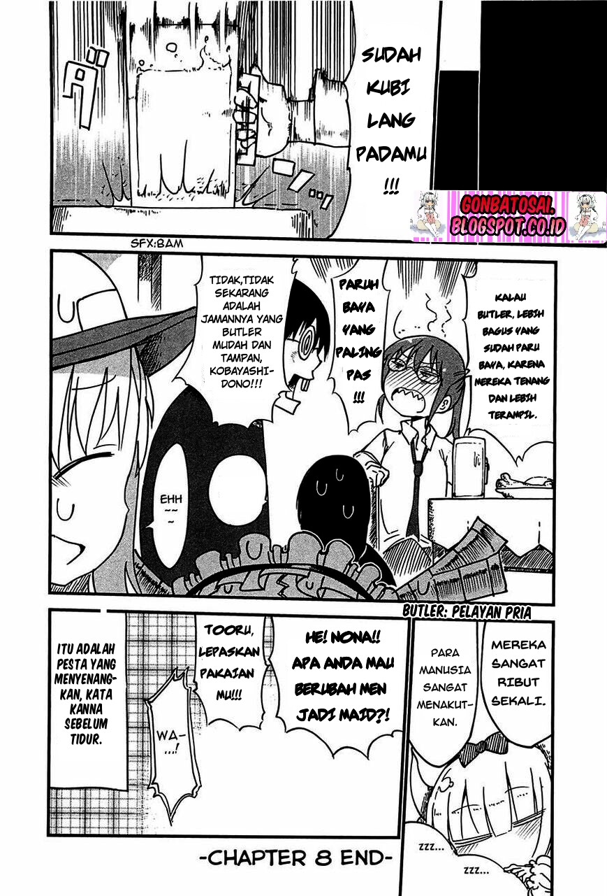 Kobayashi-san Chi no Maid Dragon Chapter 08 Bahasa Indonesia