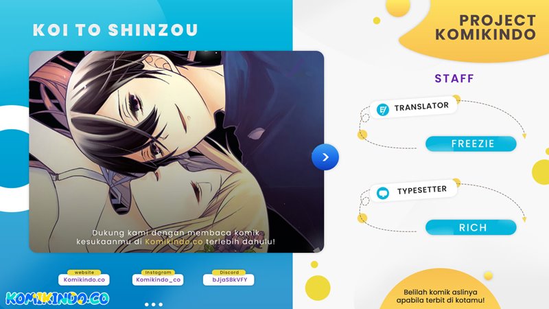Koi to Shinzou Chapter 45 Bahasa Indonesia