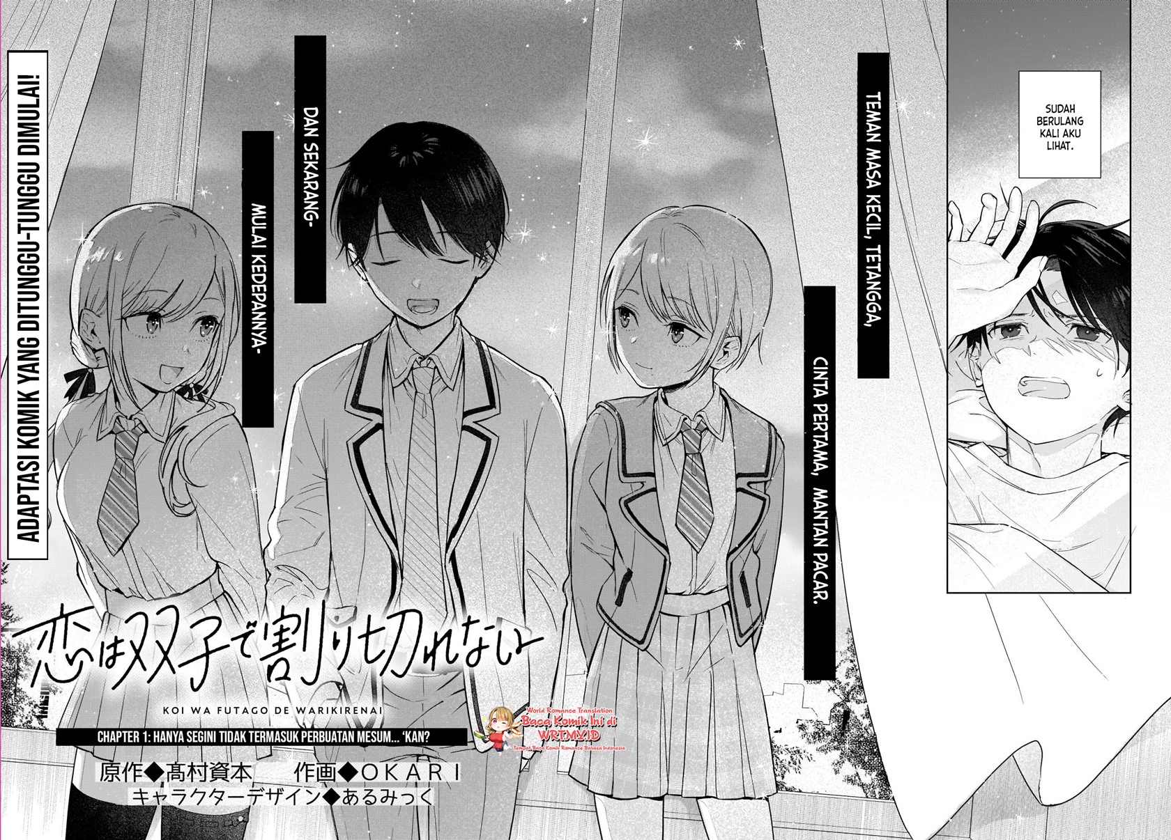 Koi wa Futago de Warikirenai Chapter 01 Bahasa Indonesia