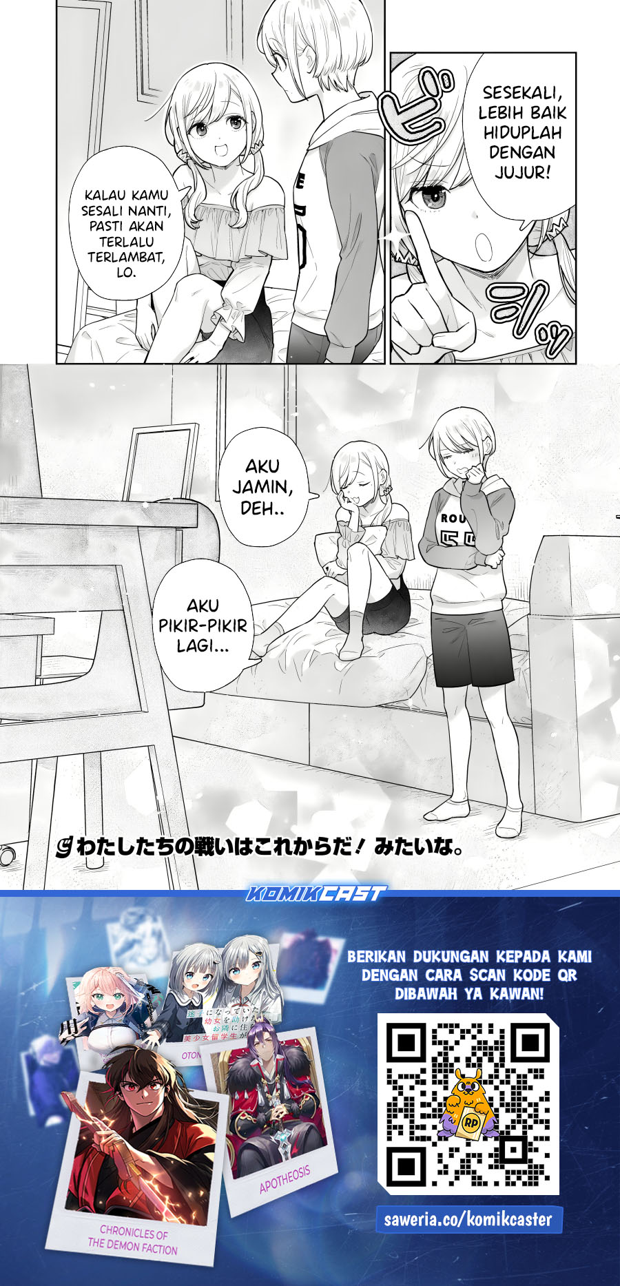 Koi wa Futago de Warikirenai Chapter 15 Bahasa Indonesia