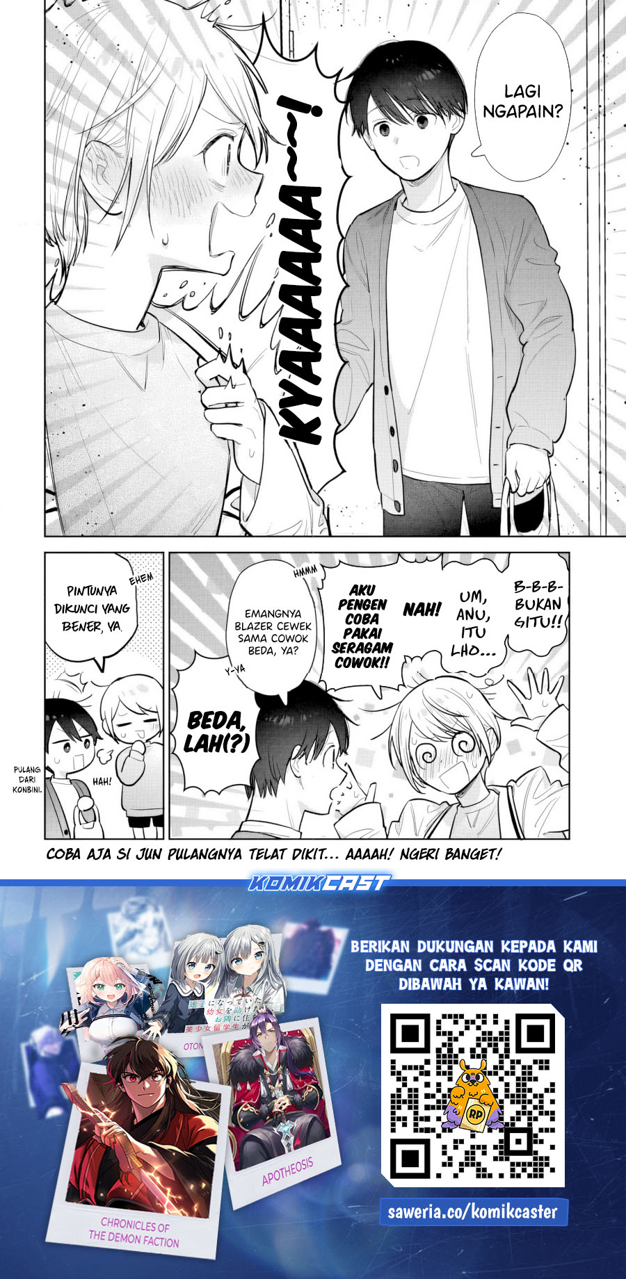 Koi wa Futago de Warikirenai Chapter 15.5 Bahasa Indonesia
